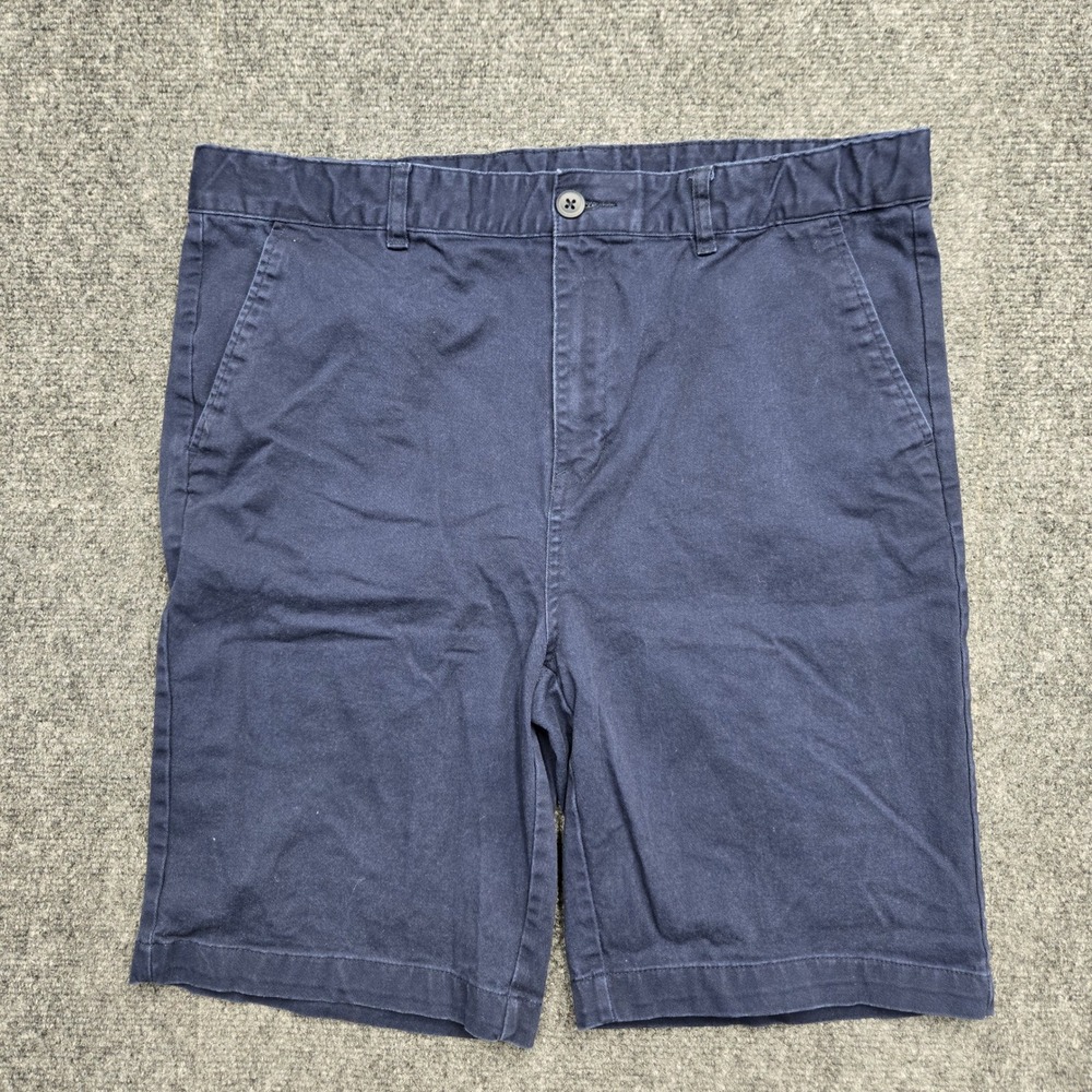 Old Navy Navy Blue Built-In Flex Chino Shorts Womens Plus Size 18 33W